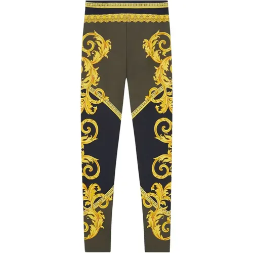 Green Trousers La Coupe Des Dieux , female, Sizes: S - Versace - Modalova