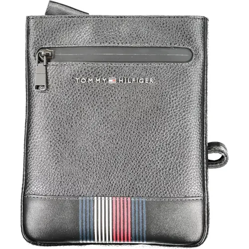 Herren Umhängetasche Schwarz Kontrastdetails - Tommy Hilfiger - Modalova