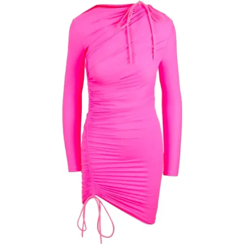 Flared Skirt Mini Dress , female, Sizes: L - Balenciaga - Modalova