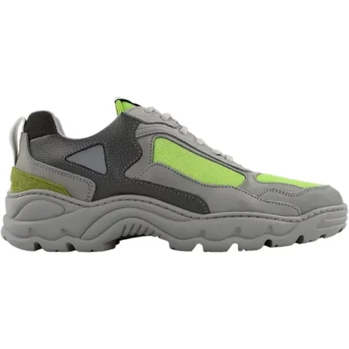 Green Low Curve Iceman Sneakers , male, Sizes: 10 UK - Filling Pieces - Modalova
