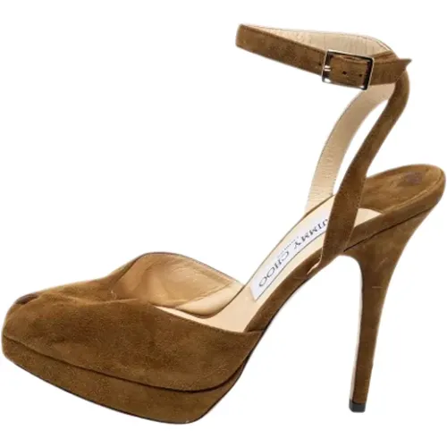Pre-owned Suede sandals , female, Sizes: 5 UK - Jimmy Choo Pre-owned - Modalova