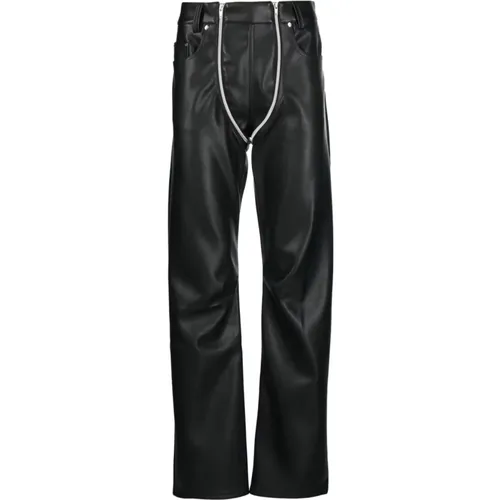 Leather Trousers , male, Sizes: W30 - GmbH - Modalova