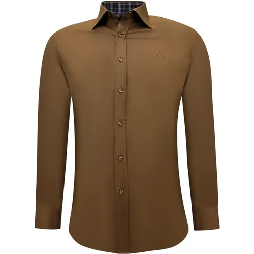 Business shirt men - Slim Fit Blouse Stretch , male, Sizes: XL, 2XL, M, L, S - Gentile Bellini - Modalova