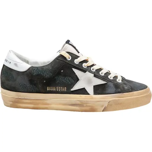 Grüne Wildleder Vintage Sneakers , Herren, Größe: 42 EU - Golden Goose - Modalova