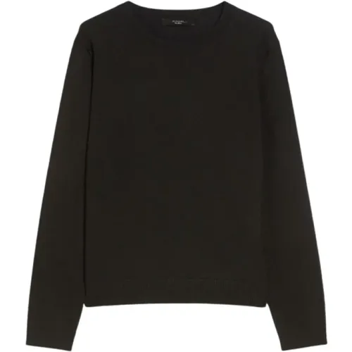 Schwarze Sicilia Pullover , Damen, Größe: S - Max Mara Weekend - Modalova