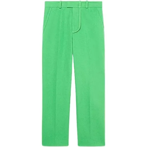 Grüne Hose mit hoher Taille und geradem Schnitt - Jacquemus - Modalova