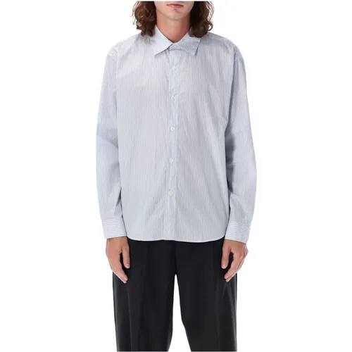 Light Stripe Oversized Shirt , male, Sizes: L - mfpen - Modalova