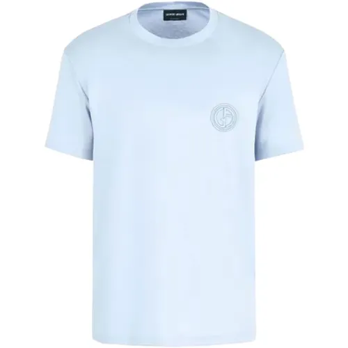 Uaoq T-Shirt - Stylish and Comfortable , male, Sizes: L, XL - Giorgio Armani - Modalova