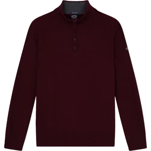 Bordeaux Pullover von Maglia , Herren, Größe: L - PAUL & SHARK - Modalova