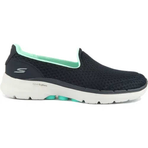 Navy Slip-On Trainers Women Lightweight , female, Sizes: 5 UK - Skechers - Modalova