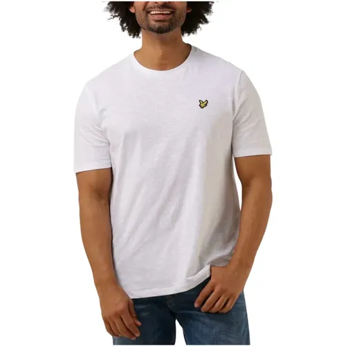 Herren Polo & T-Shirt Slub Tee , Herren, Größe: XL - Lyle & Scott - Modalova