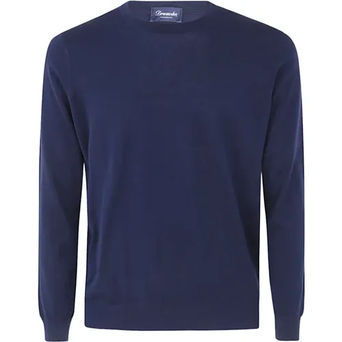 Round-Neck Sweater for Men , male, Sizes: L, 2XL, XL, M - Drumohr - Modalova