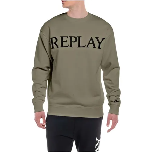 Hoodie , Herren, Größe: S - Replay - Modalova