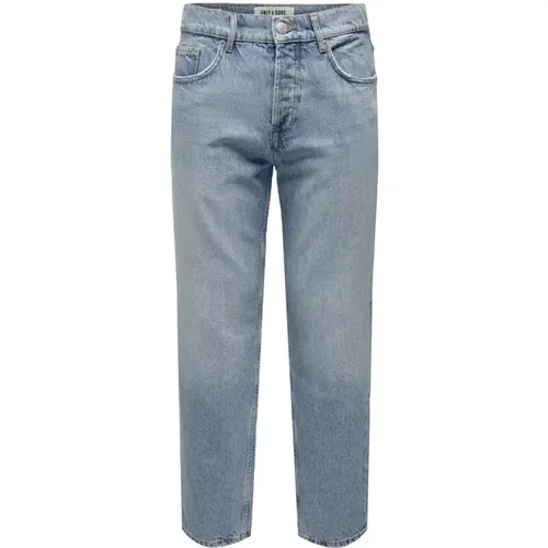 Slim Fit Denim Jeans , Herren, Größe: W29 L30 - Only & Sons - Modalova