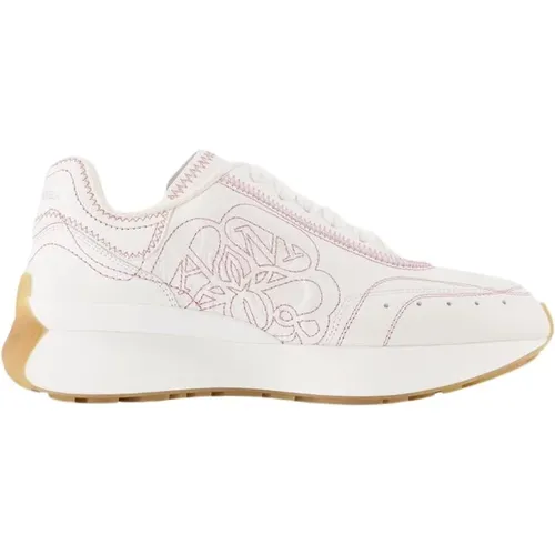 Pink Stitch Platform Sneakers , female, Sizes: 7 UK - alexander mcqueen - Modalova