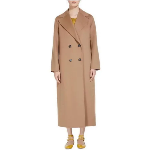 Double-Breasted Coat , female, Sizes: L - Max Mara Studio - Modalova