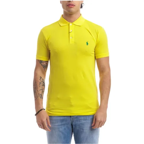 Stretch Baumwoll Polo Shirt für Herren , Herren, Größe: S - Polo Ralph Lauren - Modalova