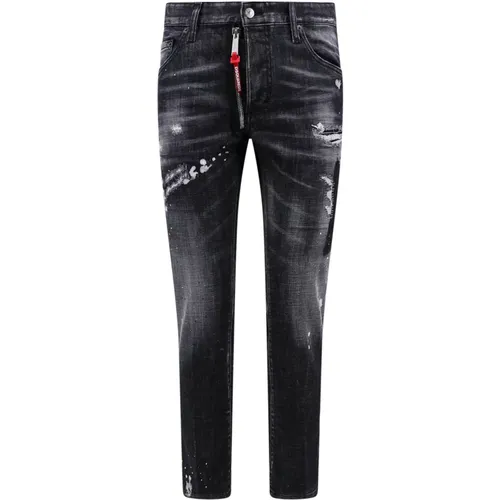 Schwarze Denim Skater Jeans , Herren, Größe: XL - Dsquared2 - Modalova