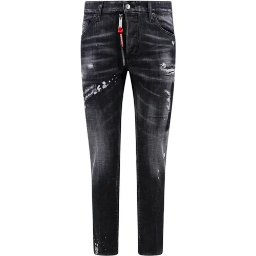 Schwarze Denim Skater Jeans , Herren, Größe: M - Dsquared2 - Modalova