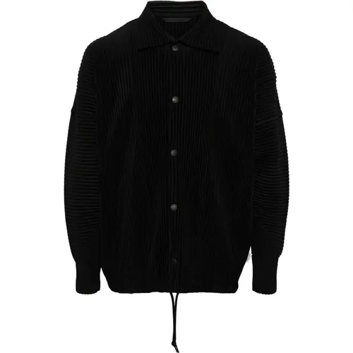 Pleated Shirt Jacket , male, Sizes: L - Issey Miyake - Modalova