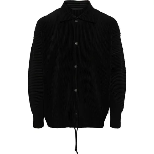 Pleated Shirt Jacket , male, Sizes: M, XL, L - Issey Miyake - Modalova