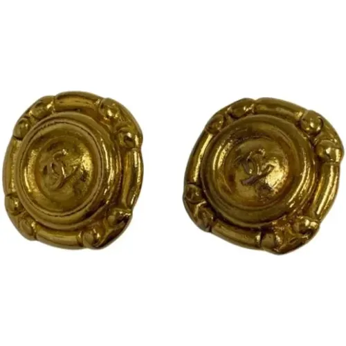 Pre-owned Metal earrings , female, Sizes: ONE SIZE - Chanel Vintage - Modalova