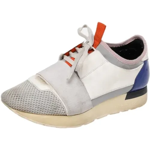 Pre-owned Mesh sneakers , female, Sizes: 4 UK - Balenciaga Vintage - Modalova