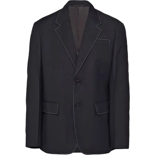 Wool Blazer Jacket , male, Sizes: L, S - Prada - Modalova