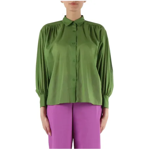 Cotton Voile Shirt Classic Long Sleeve , female, Sizes: XS, M, S - NIU - Modalova