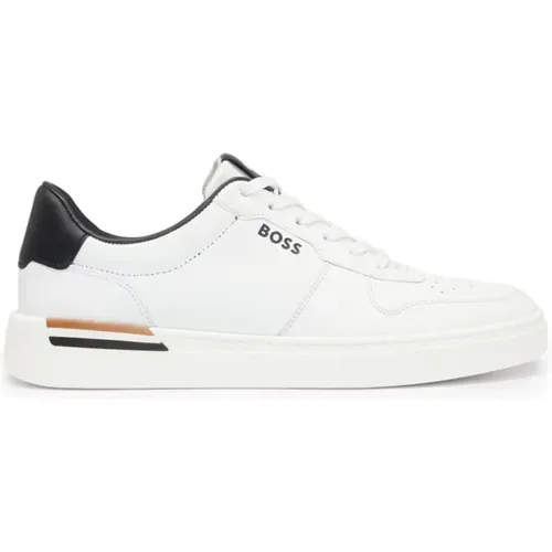 Eco-Friendly Sneakers with Colored Stripes , male, Sizes: 11 UK, 10 UK - Hugo Boss - Modalova