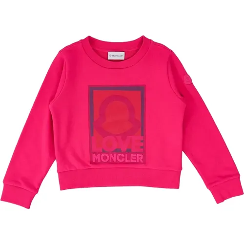 Kinder Sweatshirt - Regular Fit - Alle Wetterbedingungen - 100% Baumwolle - Moncler - Modalova