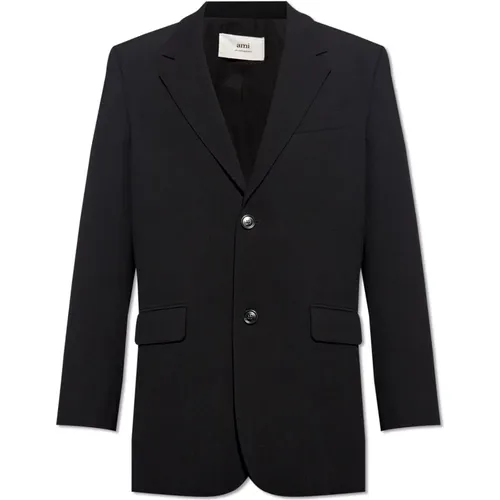 Wool blazer , male, Sizes: M - Ami Paris - Modalova