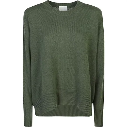 Grüne Pullover Kollektion , Damen, Größe: M - allude - Modalova