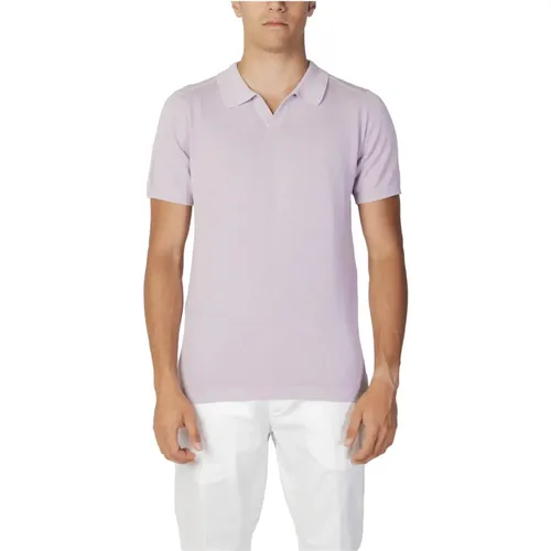 Lilac Polo Shirt for Men , male, Sizes: M - Liu Jo - Modalova