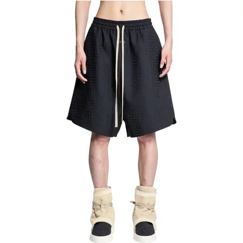 Grafische Jacquard Elastische Taille Shorts , Herren, Größe: L - Fear Of God - Modalova