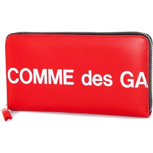 Logo Print Reißverschluss Geldbörse - Comme des Garçons - Modalova