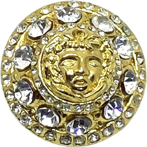 Medusa Head Shank Dome Button , female, Sizes: ONE SIZE - Versace Pre-owned - Modalova