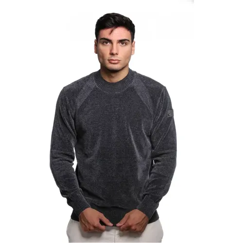 Blauer Strickpullover Tulli Modell , Herren, Größe: XL - Peuterey - Modalova