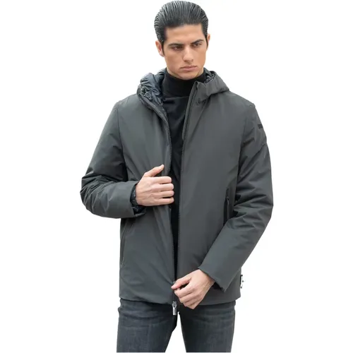 Grey Hardshell Rain Storm Jacket , male, Sizes: XL - RRD - Modalova