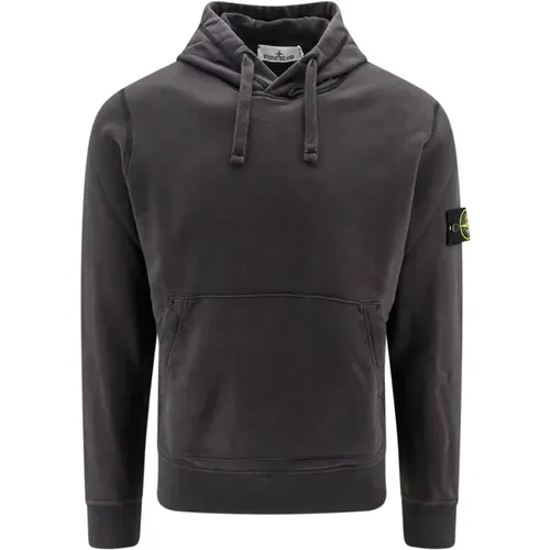 Baumwoll-Kapuzenpullover , Herren, Größe: M - Stone Island - Modalova