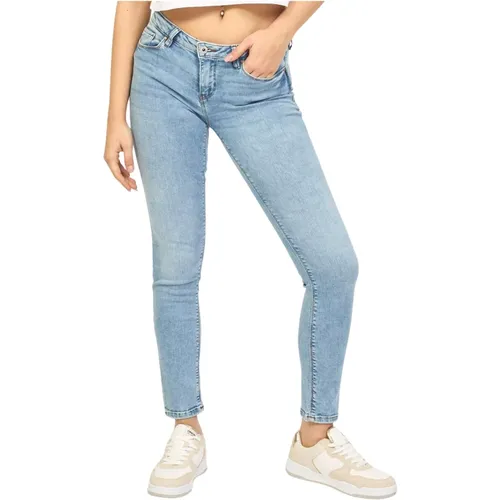 Skinny Denim Jeans mit 5 Taschen , Damen, Größe: W28 - Fracomina - Modalova