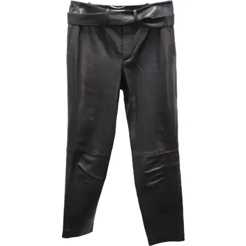 Pre-owned Leather bottoms , female, Sizes: S - Saint Laurent Vintage - Modalova