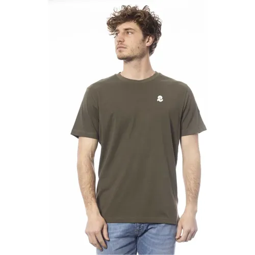 Casual Baumwoll T-shirt mit Logo Detail , Herren, Größe: L - Invicta - Modalova