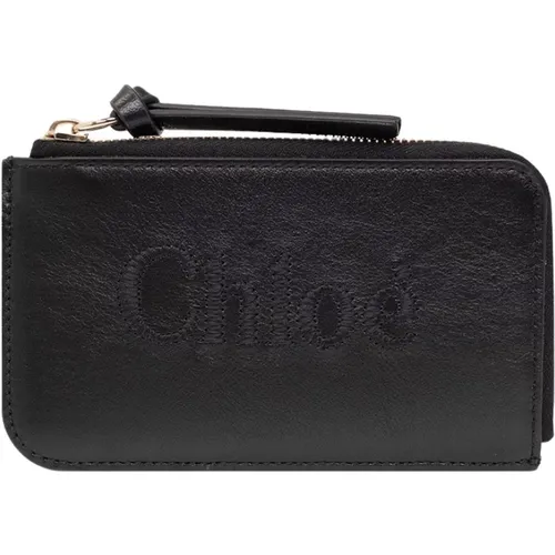 Geldbörse/Kartenhalter , Damen, Größe: ONE Size - Chloé - Modalova