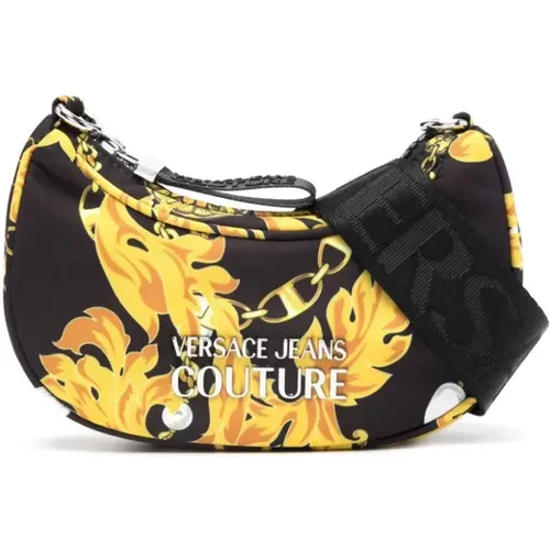 Sporty logo hobo bag , female, Sizes: ONE SIZE - Versace Jeans Couture - Modalova