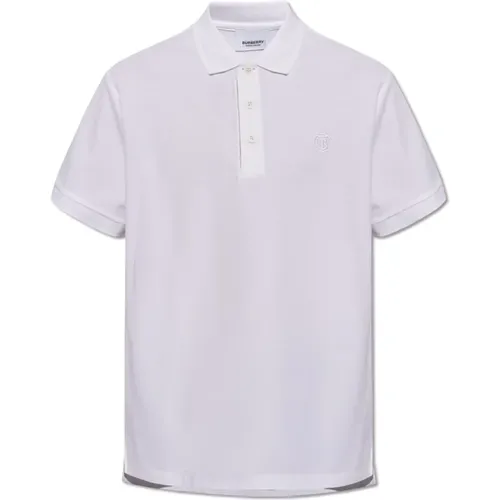 Polo shirt with logo , male, Sizes: XL, S, L, 2XL, M - Burberry - Modalova