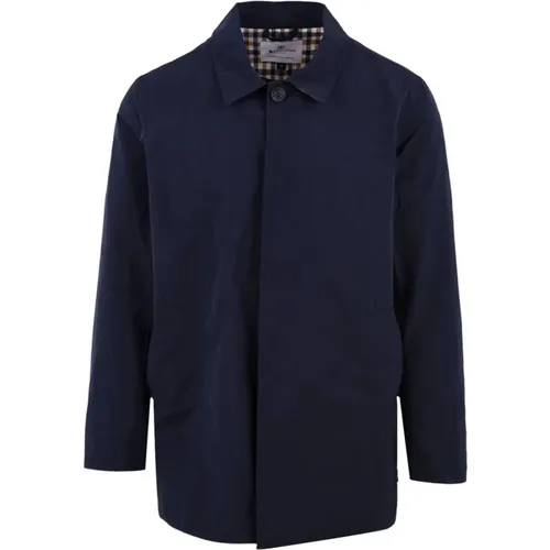 Blaue Mäntel Modell B004 Jk001 , Herren, Größe: S - Aquascutum - Modalova