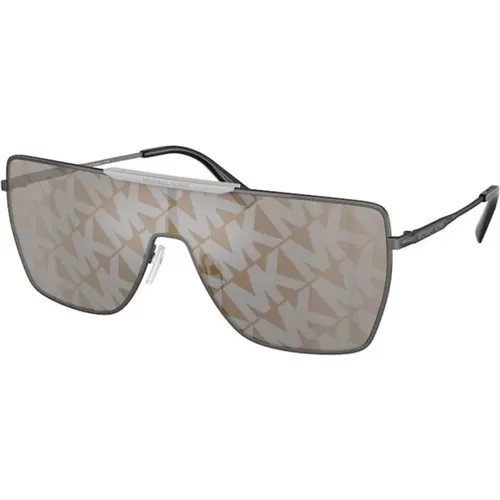 Mirror Grey Sunglasses , unisex, Sizes: 42 MM - Michael Kors - Modalova