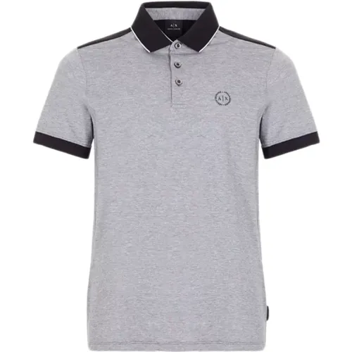 Kurzarm-Poloshirt Baumwolle Kollektion , Herren, Größe: M - Armani Exchange - Modalova