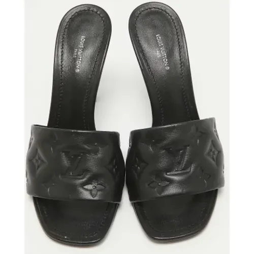 Pre-owned Leather sandals , female, Sizes: 6 1/2 UK - Louis Vuitton Vintage - Modalova